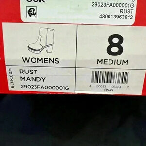 belk Red Heeled Boots